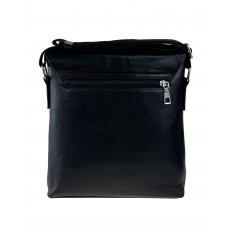 На фото 3 - Мужская сумка-планшет из фактурной искусственной кожи, цвет чёрный