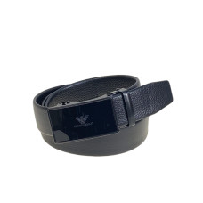 На фото 1 - Ремень мужской с автоматической пряжкой из искусственной кожи, цвет черный На фото 1 - Ремень мужской с автоматической пряжкой из искусственной кожи, цвет черный