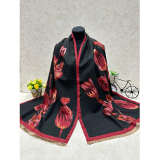 На фото 1 - Мягкий палантин из кашемира мультицвет На фото 1 - Мягкий палантин из кашемира мультицвет