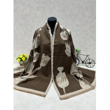 На фото 1 - Мягкий палантин из кашемира мультицвет На фото 1 - Мягкий палантин из кашемира мультицвет