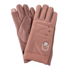 На фото 1 - Классические перчатки женские, цвет светло-коралловый
