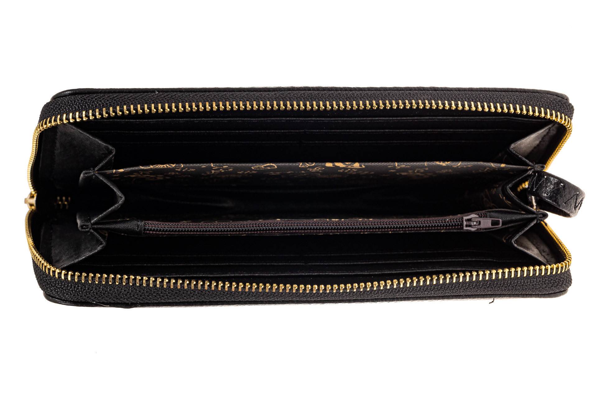 На фото 2 - Женский кошелек-клатч из искусственной кожи, цвет черный