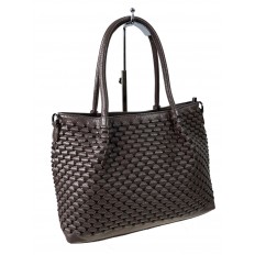 На фото 3 - Женская сумка  из натуральной кожи, цвет бежево серый