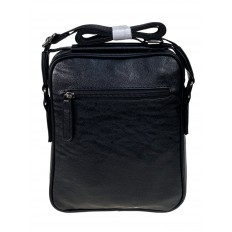 На фото 2 - Мужская сумка из эко кожи, цвет черный