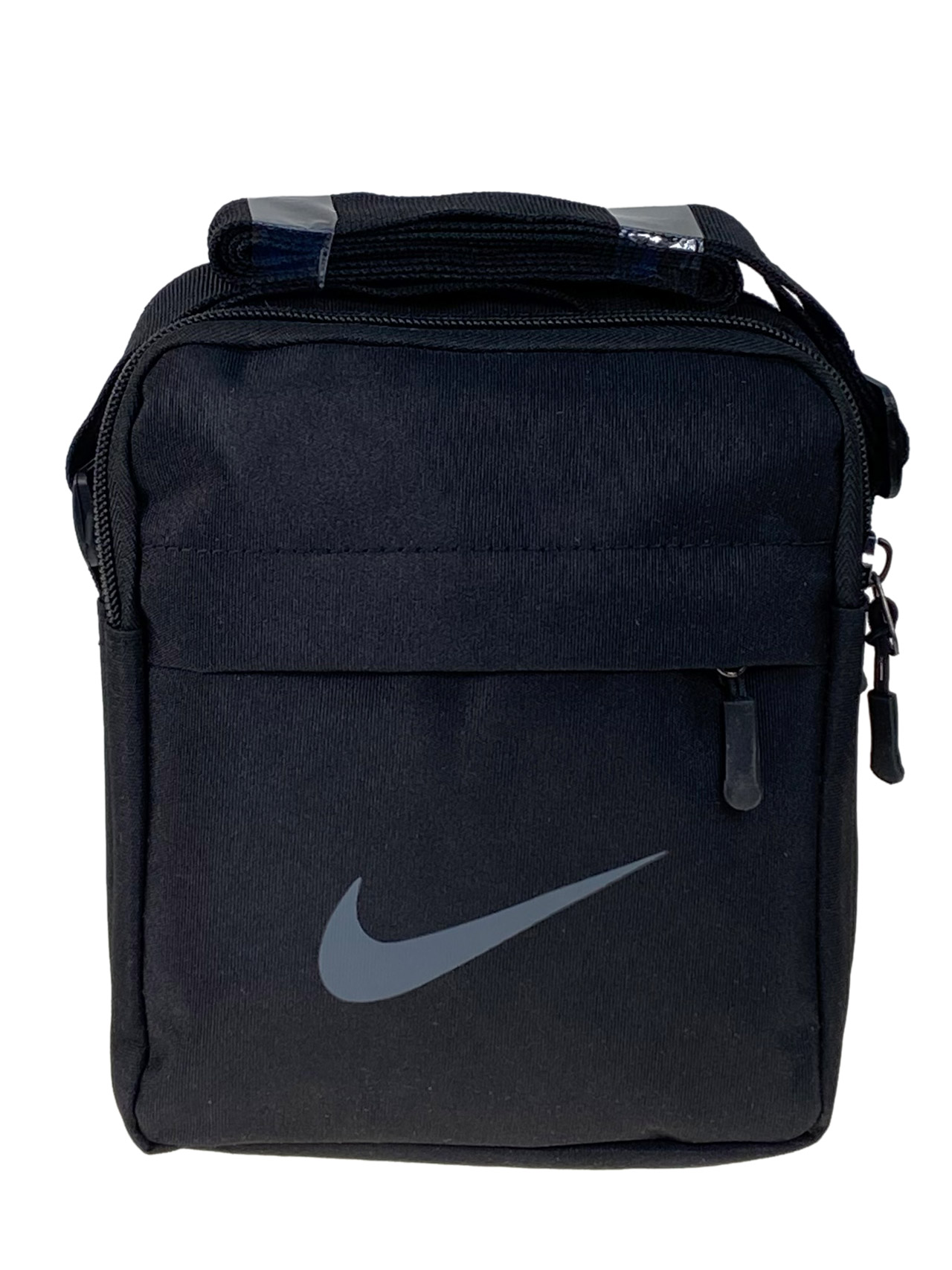 На фото 1 - Повседневная мужская сумка из текстиля, цвет черный