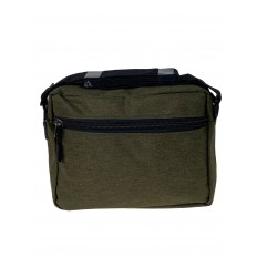 На фото 2 - Повседневная мужская сумка из текстиля, цвет хаки