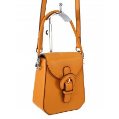 На фото 3 - Женская сумка из искусственной кожи, цвет оранжевый