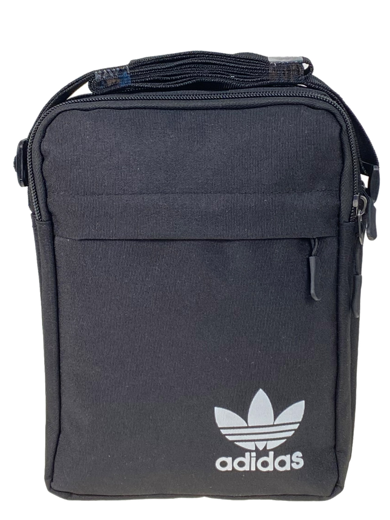 На фото 1 - Повседневная мужская сумка из текстиля, цвет черный
