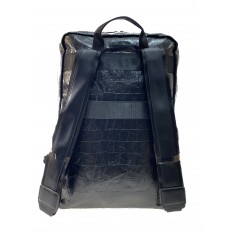 На фото 3 - Мужской рюкзак из искусственной кожи , черный цвет