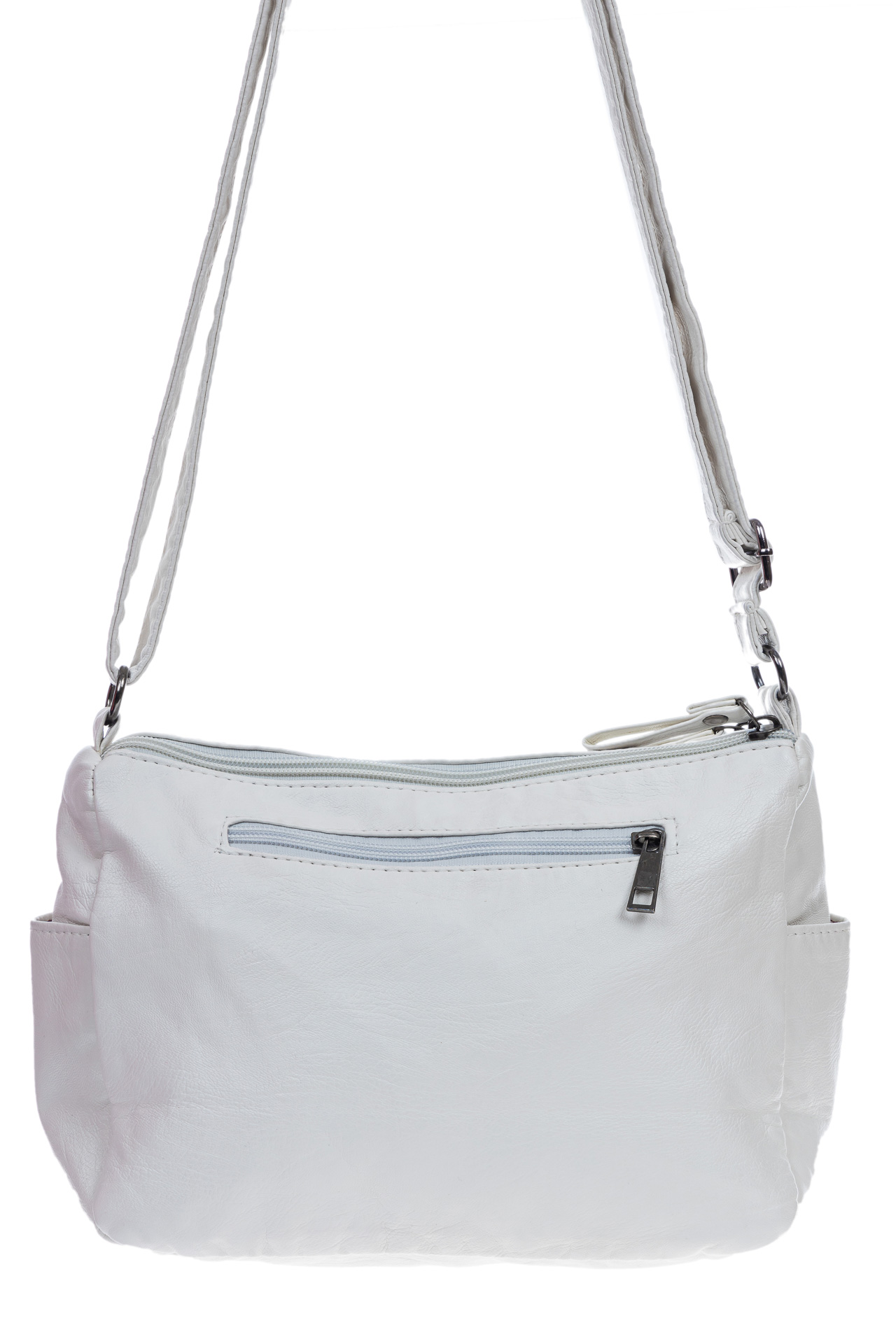 На фото 3 - Женская сумка из искусственной кожи, цвет белый