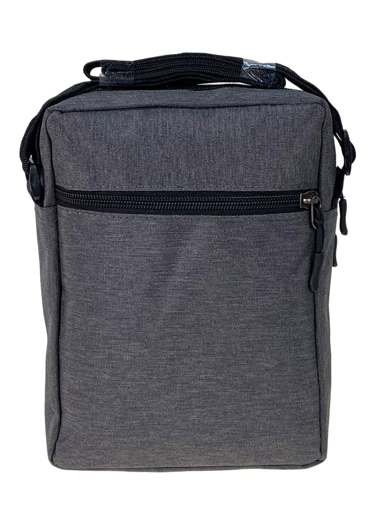 На фото 2 - Повседневная мужская сумка из текстиля, цвет серый