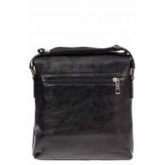 На фото 3 - Мужская сумка-мессенджер из искусственной кожи, цвет чёрный
