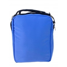 На фото 2 - Повседневная мужская сумка из текстиля, цвет голубой