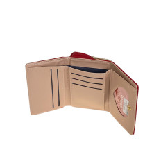 На фото 2 -  Женское портмоне из искусственной кожи, цвет красный