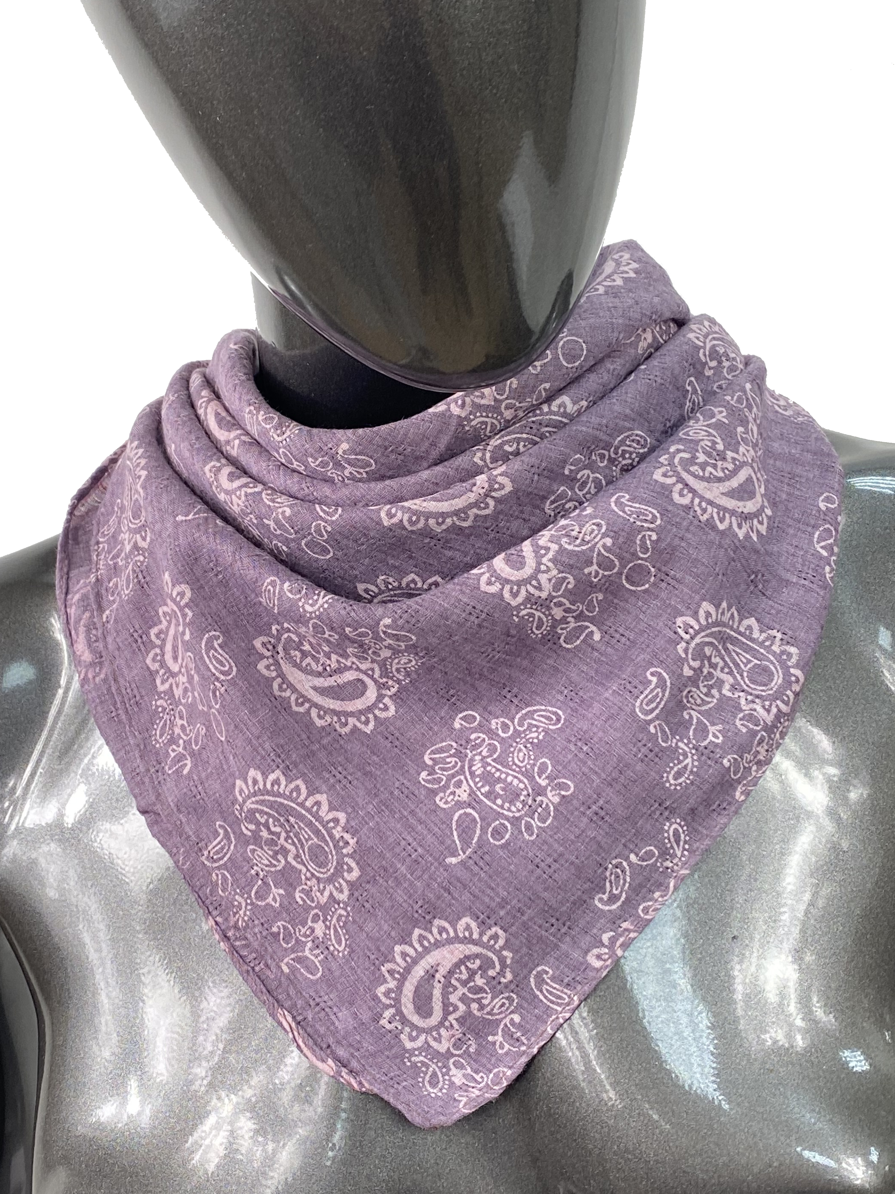 Лёгкий платок с принтом, цвет фиолетовый
