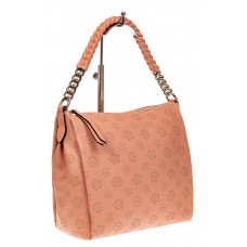 На фото 1 - Женская сумка из мягкой натуральной кожи, цвет розовый
