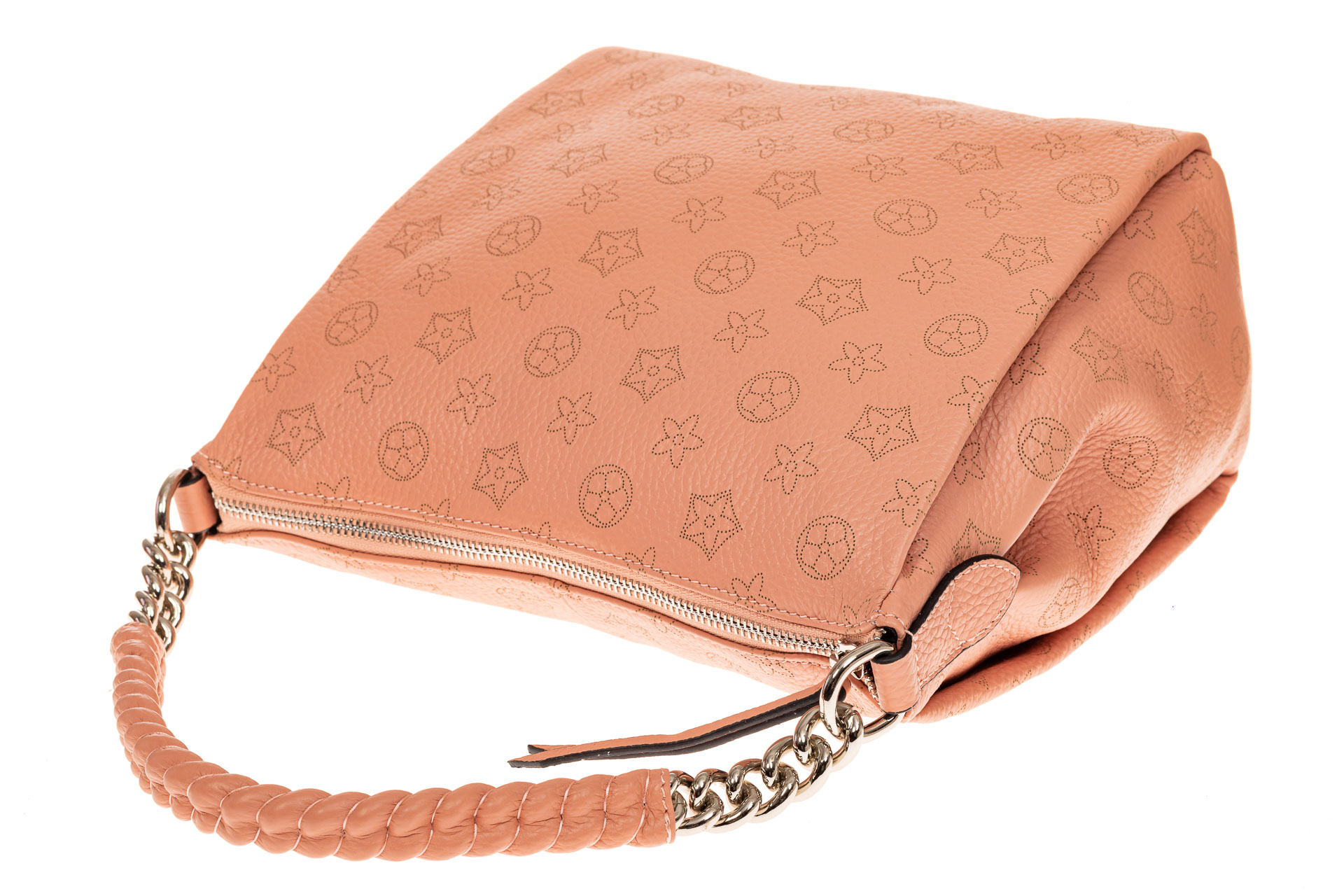 На фото 3 - Женская сумка из мягкой натуральной кожи, цвет розовый