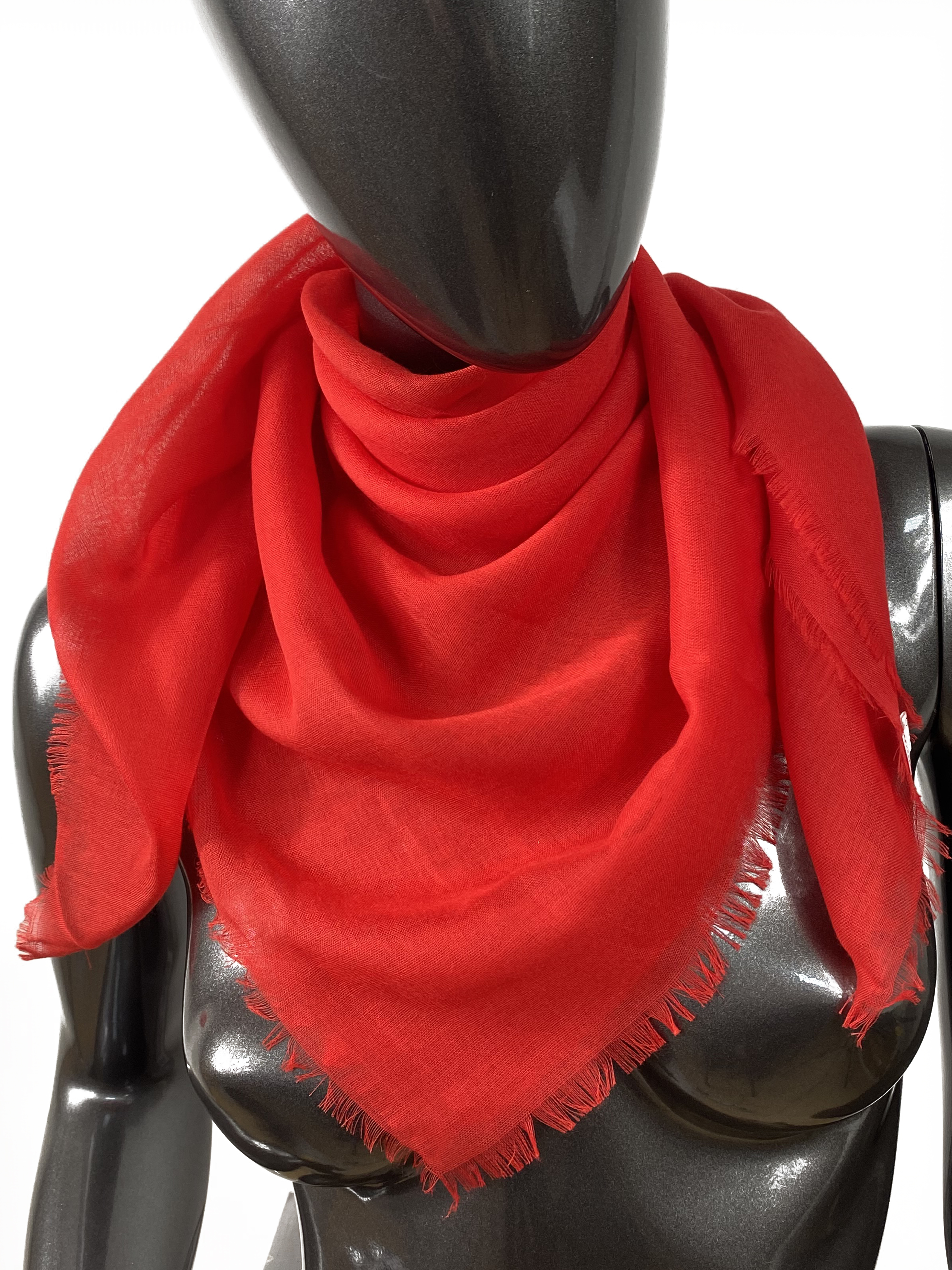 Легкий однотонный платок-шарф , цвет мультицвет