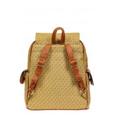 На фото 3 - Женский рюкзак из искусственной кожи, цвет бежево-коричневый