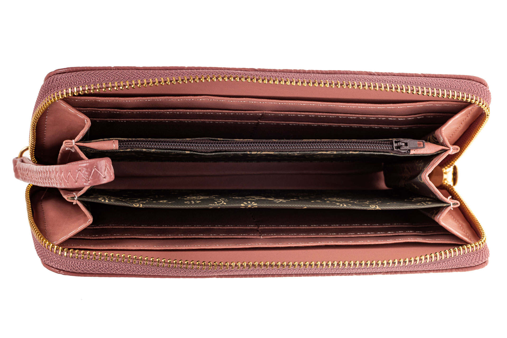 На фото 2 - Дешевый кошелек для женщин из кожзама (эко), розовый
