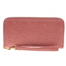 На фото 1 - Дешевый кошелек для женщин из кожзама (эко), розовый