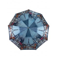 На фото 2 - Зонт женский-полуавтомат с принтом 