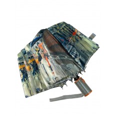 На фото 4 - Зонт женский-полуавтомат с принтом 
