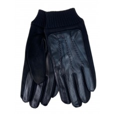 На фото 1 - Утеплённые мужские перчатки  цвет черный