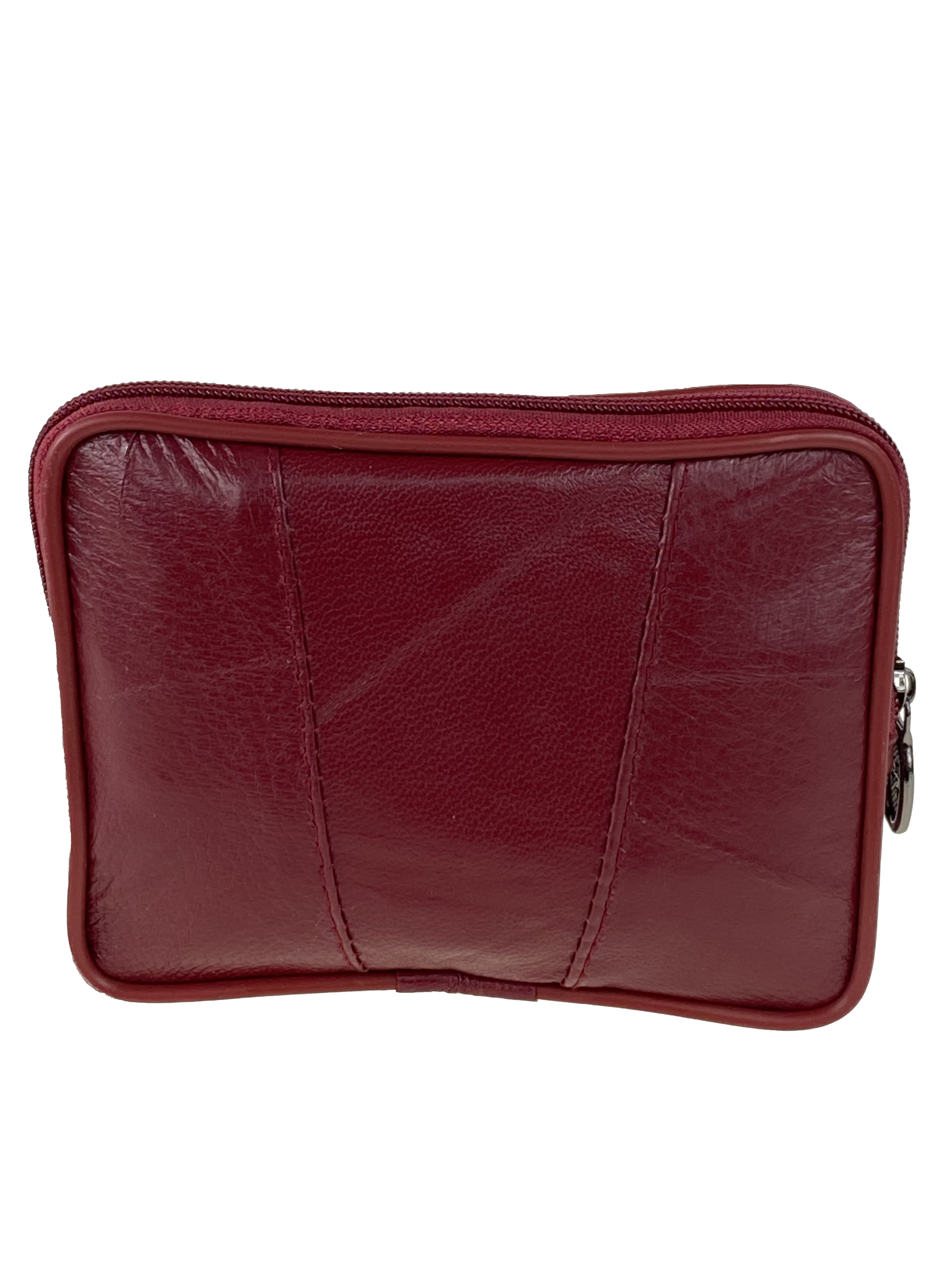 На фото 2 - Женский кошелёк  из мягкой натуральной кожи, цвет бордо