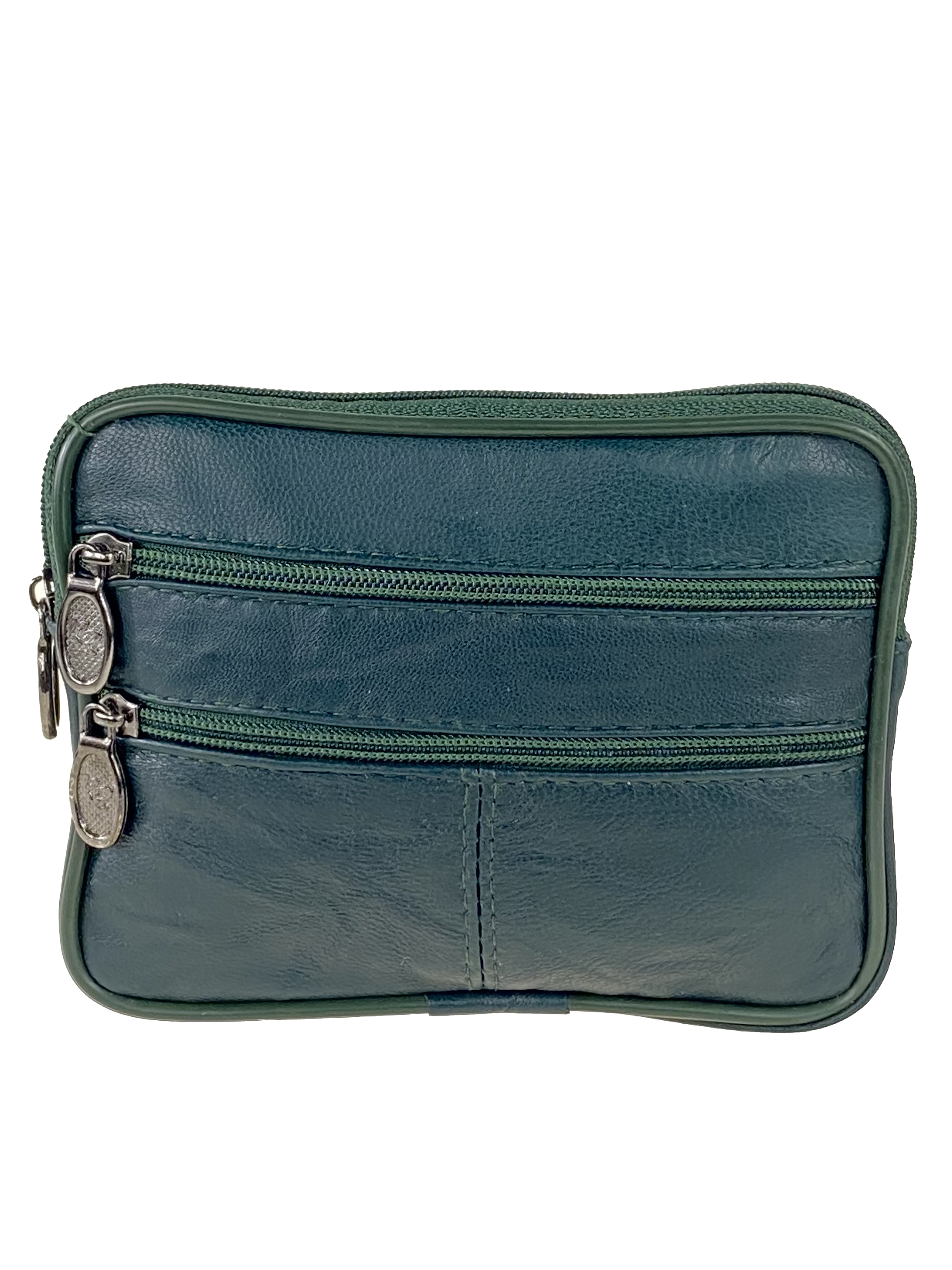 На фото 1 - Женский кошелёк  из мягкой натуральной кожи, цвет зеленый