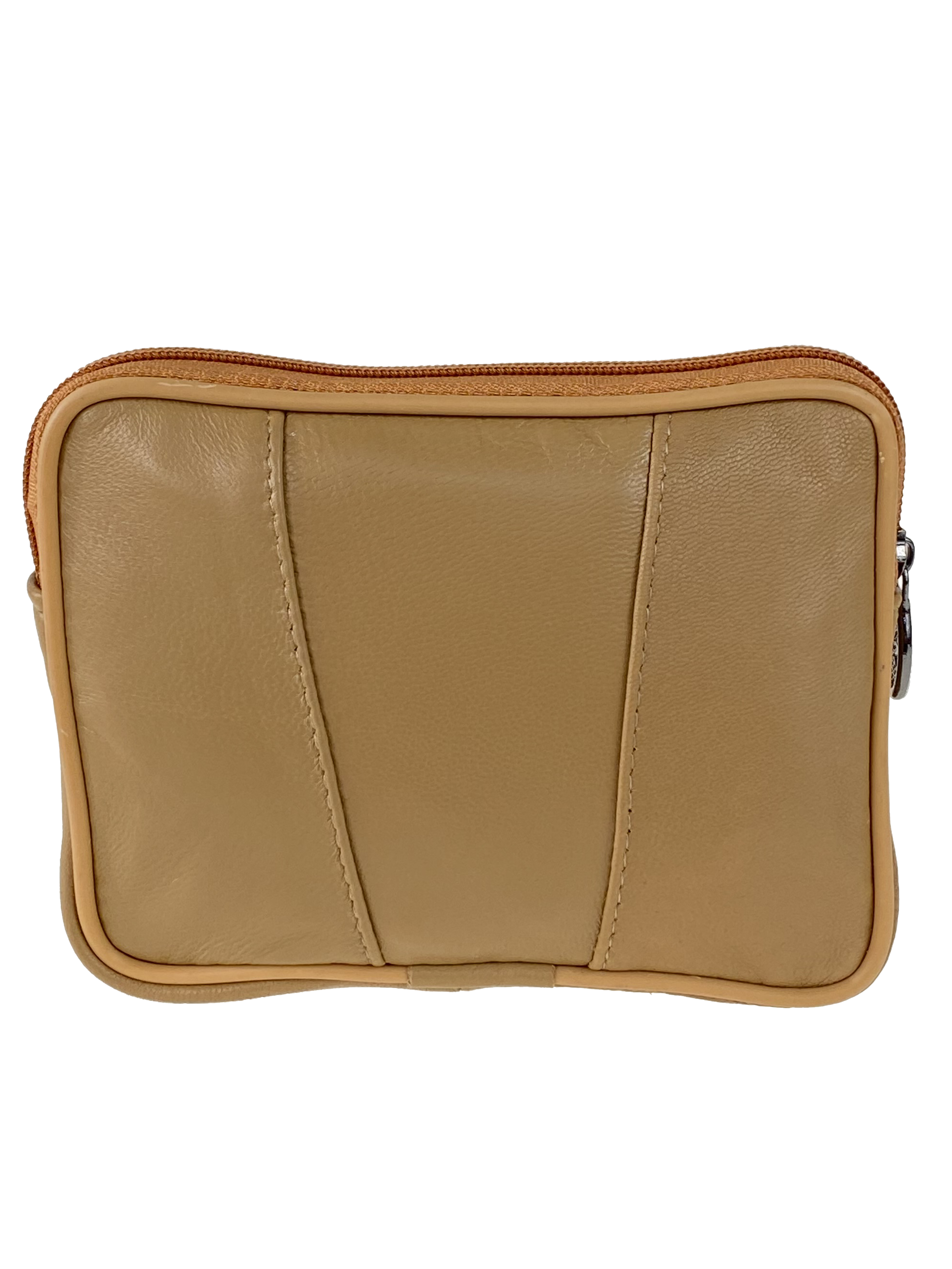 На фото 2 - Женский кошелёк  из мягкой натуральной кожи, цвет песочный