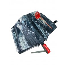 На фото 4 - Женский зонт-полуавтомат с принтом 