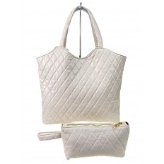 На фото 2 - Женская сумка из искусственной кожи, цвет молочный