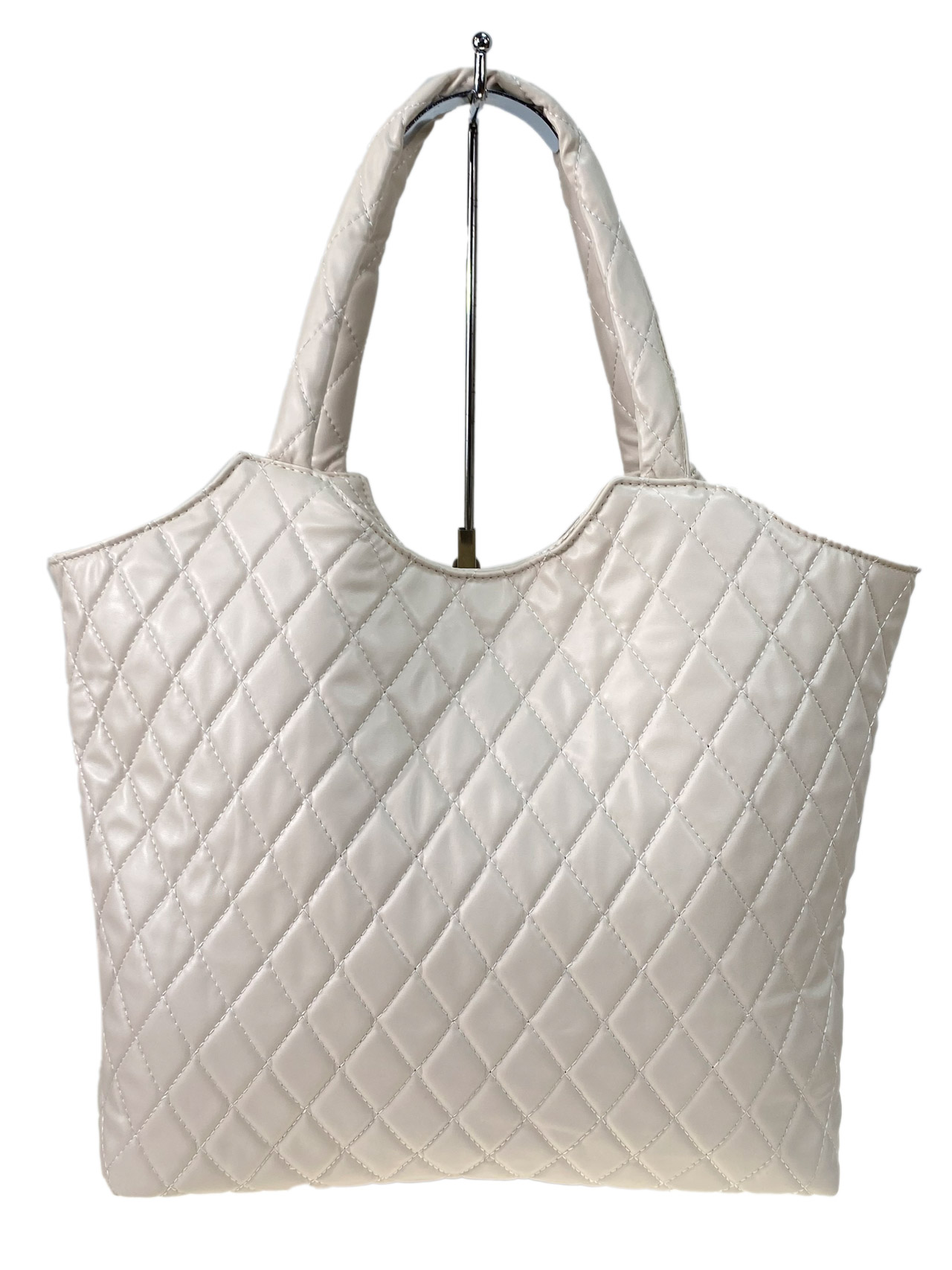 На фото 3 - Женская сумка из искусственной кожи, цвет молочный
