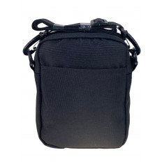 На фото 2 - Мужская сумка из текстиля, цвет черный