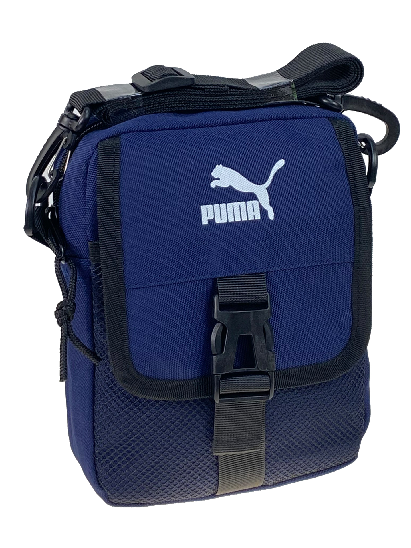 На фото 1 - Мужская сумка из текстиля, цвет синий