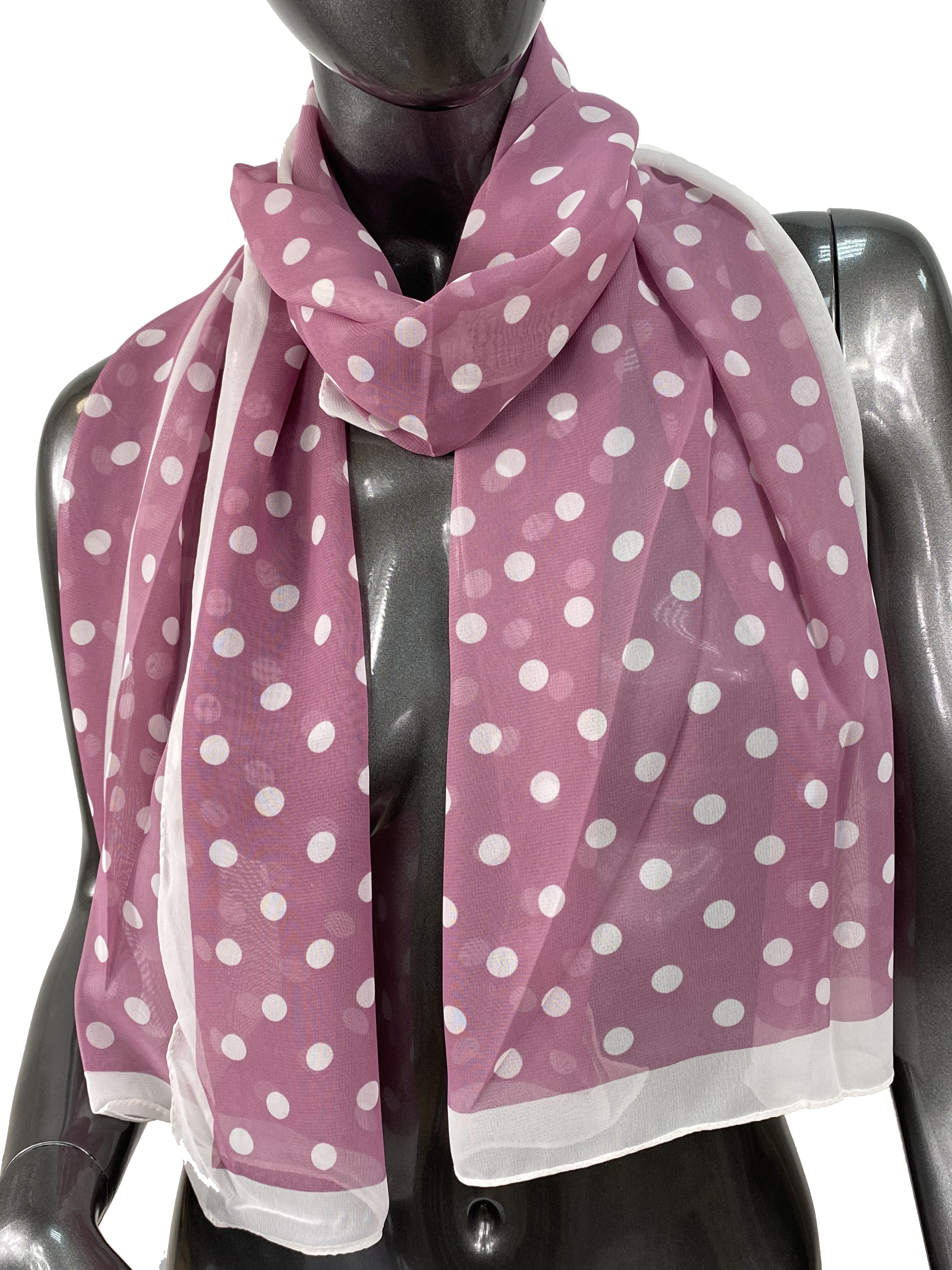 На фото 1 - Легкий палантин-шарф с принтом, цвет  малиновый