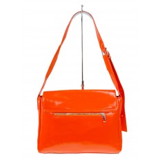На фото 2 - Женская сумка  из искусственной кожи, цвет оранжевый 