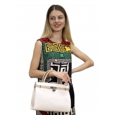 На фото 3 - Женская сумка из искусственной кожи, цвет бежевый