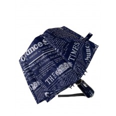 На фото 4 - Зонт молодёжный полуавтомат с надписями, цвет тёмно-синий