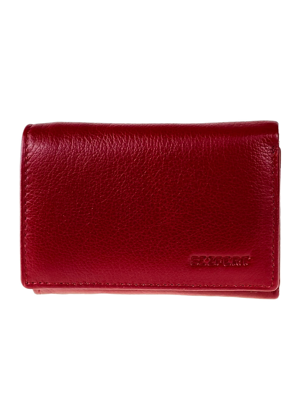 На фото 1 - Женский кошелёк из мягкой натуральной кожи, цвет бордовый