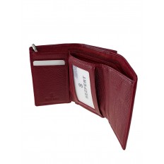 На фото 2 - Женский кошелёк из мягкой натуральной кожи, цвет бордовый