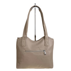 На фото 2 - Женская сумка из искусственной кожи, цвет светло коричневый