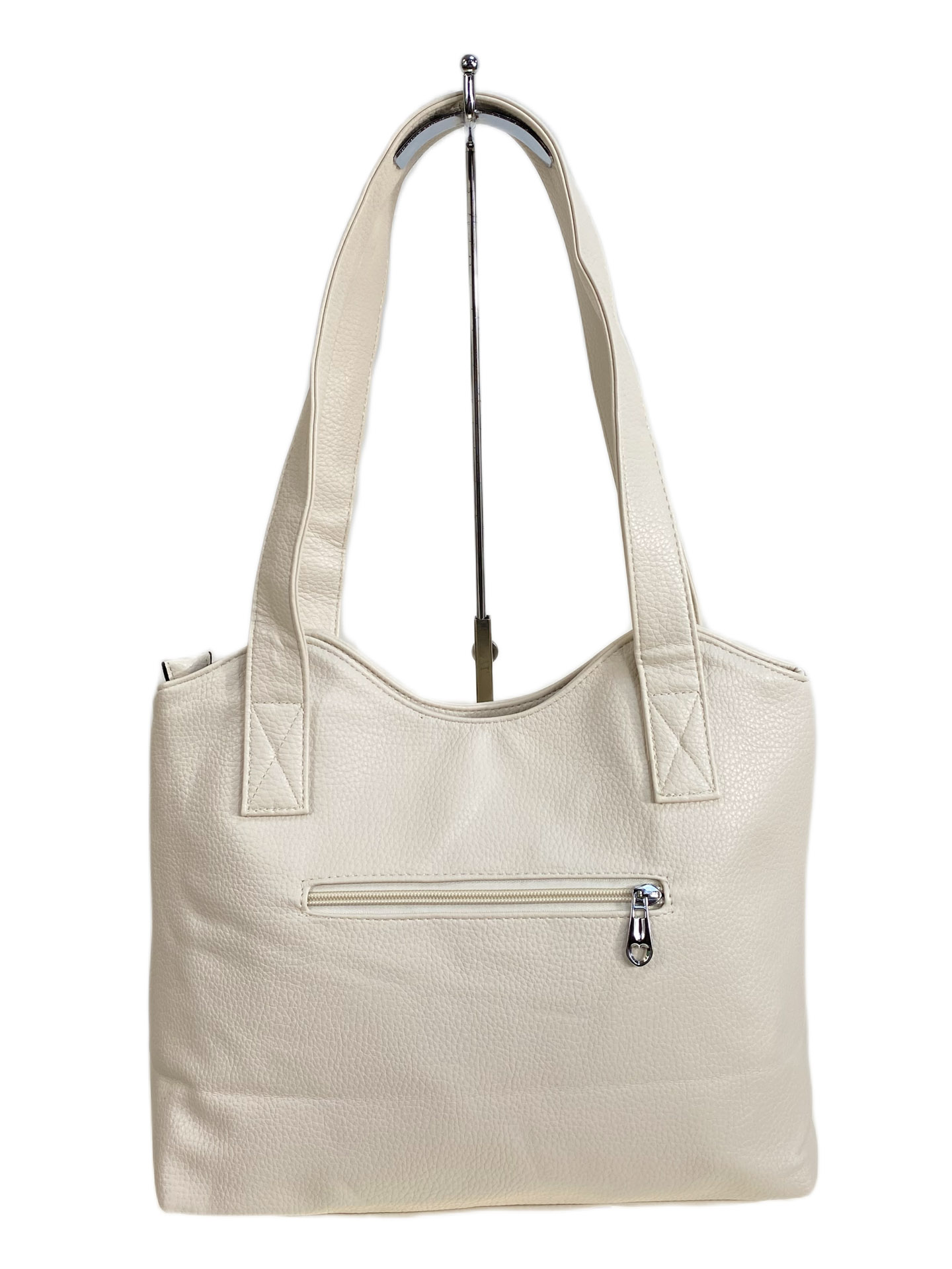 На фото 2 - Женская сумка из искусственной кожи, цвет молочный