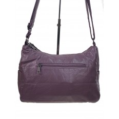 На фото 2 - Женская сумка из искусственной кожи, цвет пудра