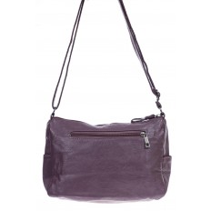 На фото 3 - Женская сумка из искусственной кожи, цвет фиолетовый