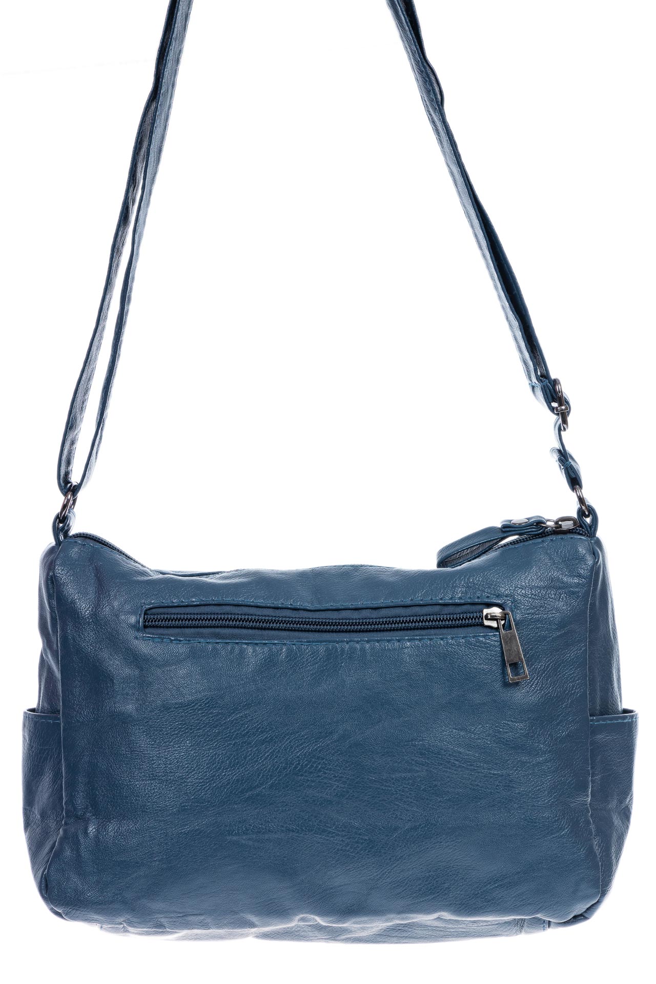 На фото 3 - Женская сумка из искусственной кожи, цвет синий