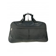 На фото 2 - Дорожная сумка из текстиля , цвет черный