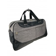 На фото 1 - Дорожная сумка из текстиля , цвет серый
