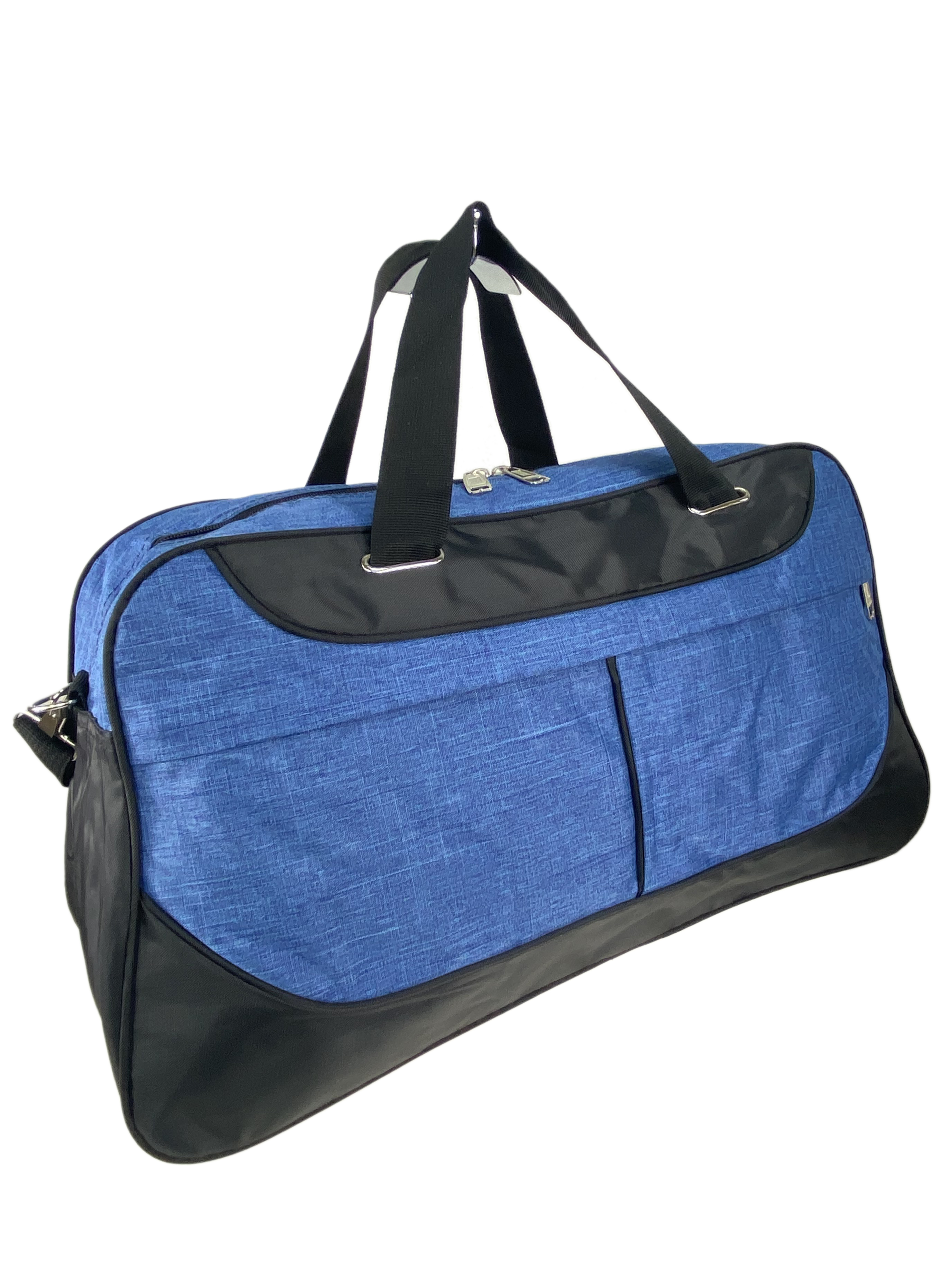 На фото 1 - Дорожная сумка из текстиля , цвет голубой